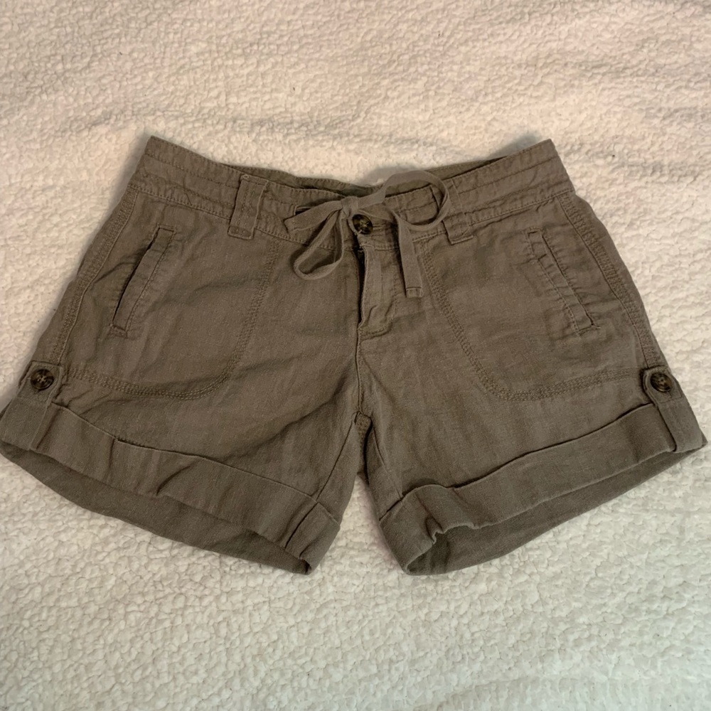 army green shorts